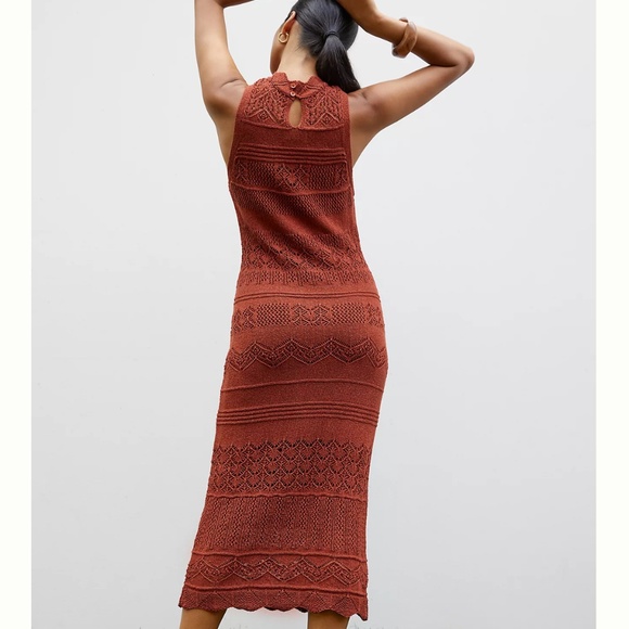 Anthropologie Crochet Midi Dress - Picture 2 of 8